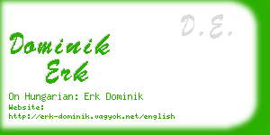 dominik erk business card
